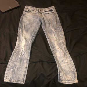 Men’s jeans light blue washed out pants 28/30